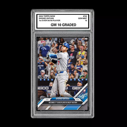 GRADED 10 💥Shohei Ohtani 50/50 2024 MLB TOPPS NOW Card 722 First Ever! Baseball