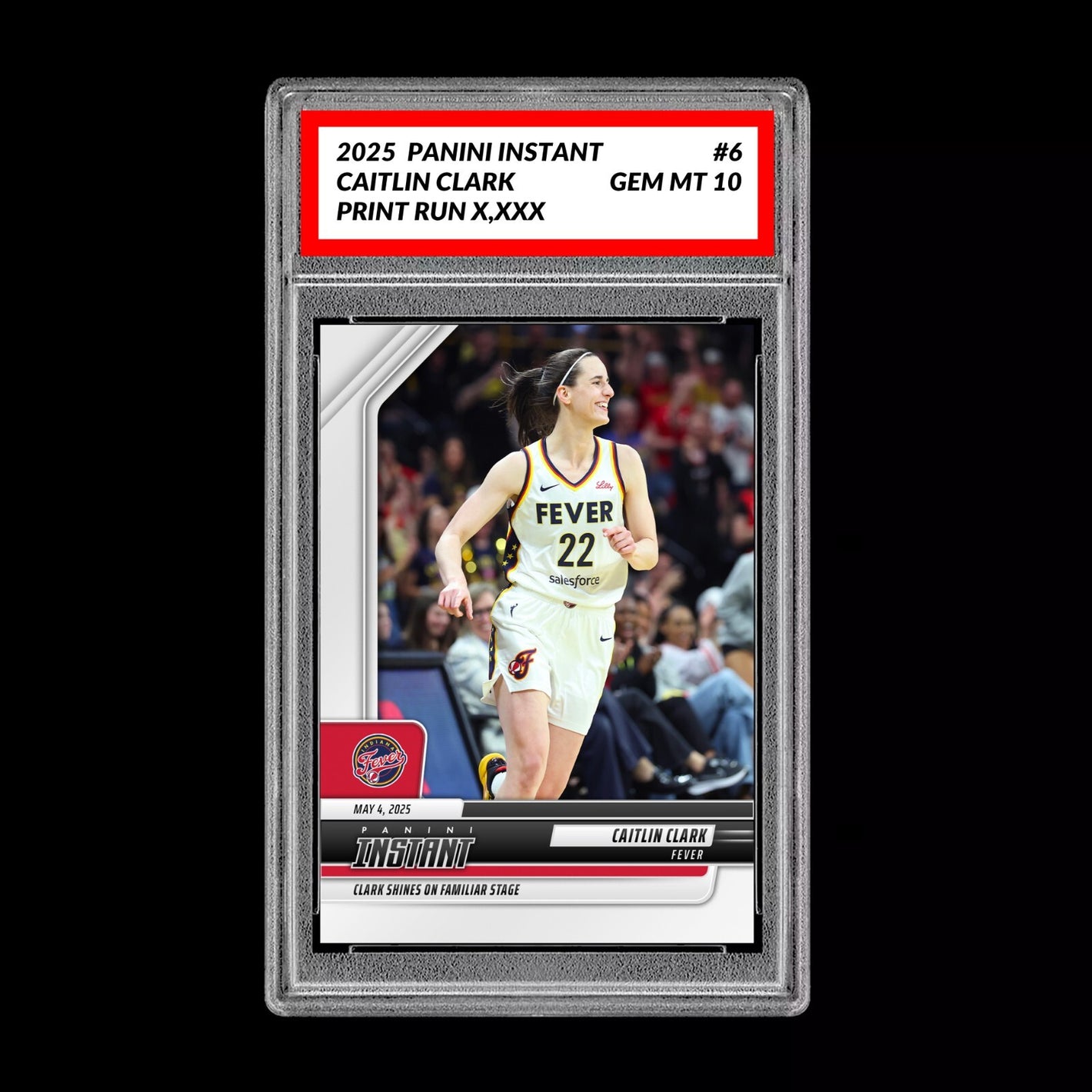 Graded 10 Caitlin Clark #6 2025-26 Panini Instant WNBA INDIANA FEVER  Basketball