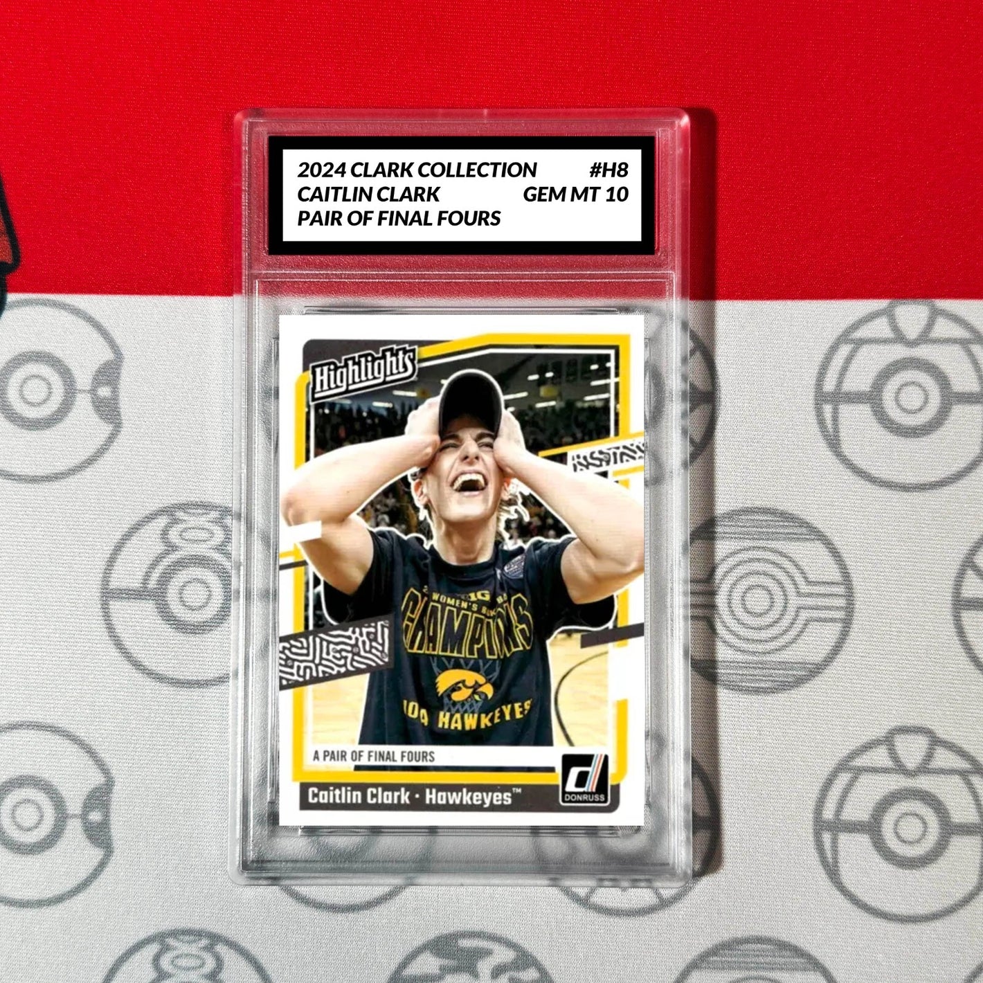 Graded 10 Caitlin Clark Rookie Card RC 2024 Panini Donruss Collection #H8 Basketball