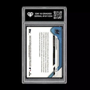 Graded 10 Agustin Ramirez RC-9 2025 Topps Now Rookie Cup Miami Marlins Baseball