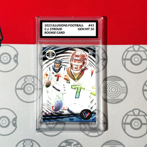 Graded 10 C.J. Stoud Rookie Card RC 2023 Panini Illusions Football #43 Football