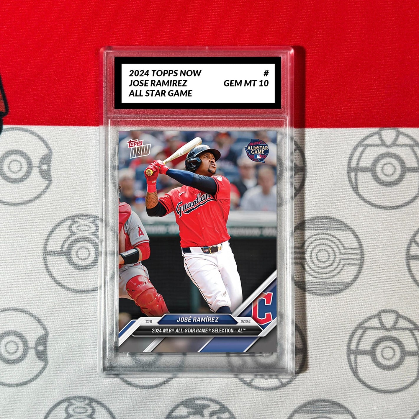 Graded 10 2024 Topps Now JOSE RAMIREZ All Star CLEVELAND GUARDIANS Baseball