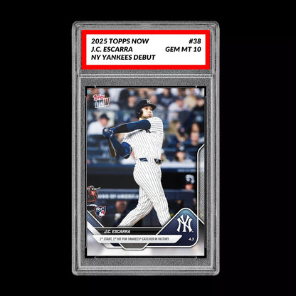 Graded 10 J.C. Escarra Debut RC Rookie Card 2025 MLB Topps NOW Card 38  Baseball