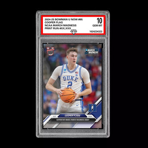 Graded 10 Cooper Flagg #95 NCAA Debut Duke RC Rookie 2024-25 Bowman U Now  Basketball
