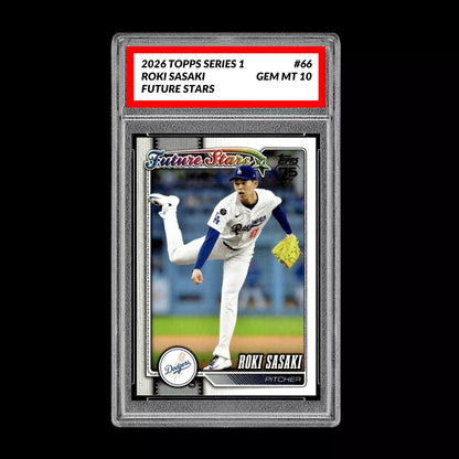 Graded 10 Roki Sasaki #66 Future Stars RC 2026  Topps Series 1 Dodgers Baseball