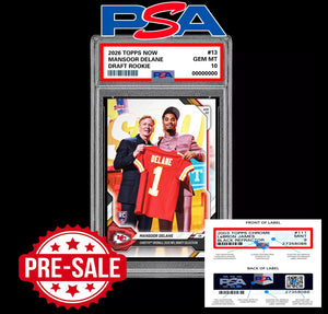 PSA 10 Mansoor Delane RC Rookie 2026 Topps Now Chiefs- Presale Football