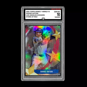 Graded 10 Shohei Ohtani 2025 Topps Series 1 Stars of MLB Insert Dodgers #SMLB-10 Baseball