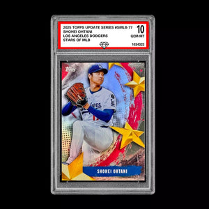 Graded 10 Shohei Ohtani Stars Of MLB Topps Update #SMLB-77 Los Angeles Dodgers Baseball