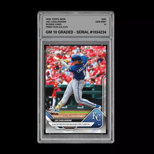 Graded 10 Jac Caglianone 2025 Topps Now #262 GEM Mint Rookie Card RC  Baseball