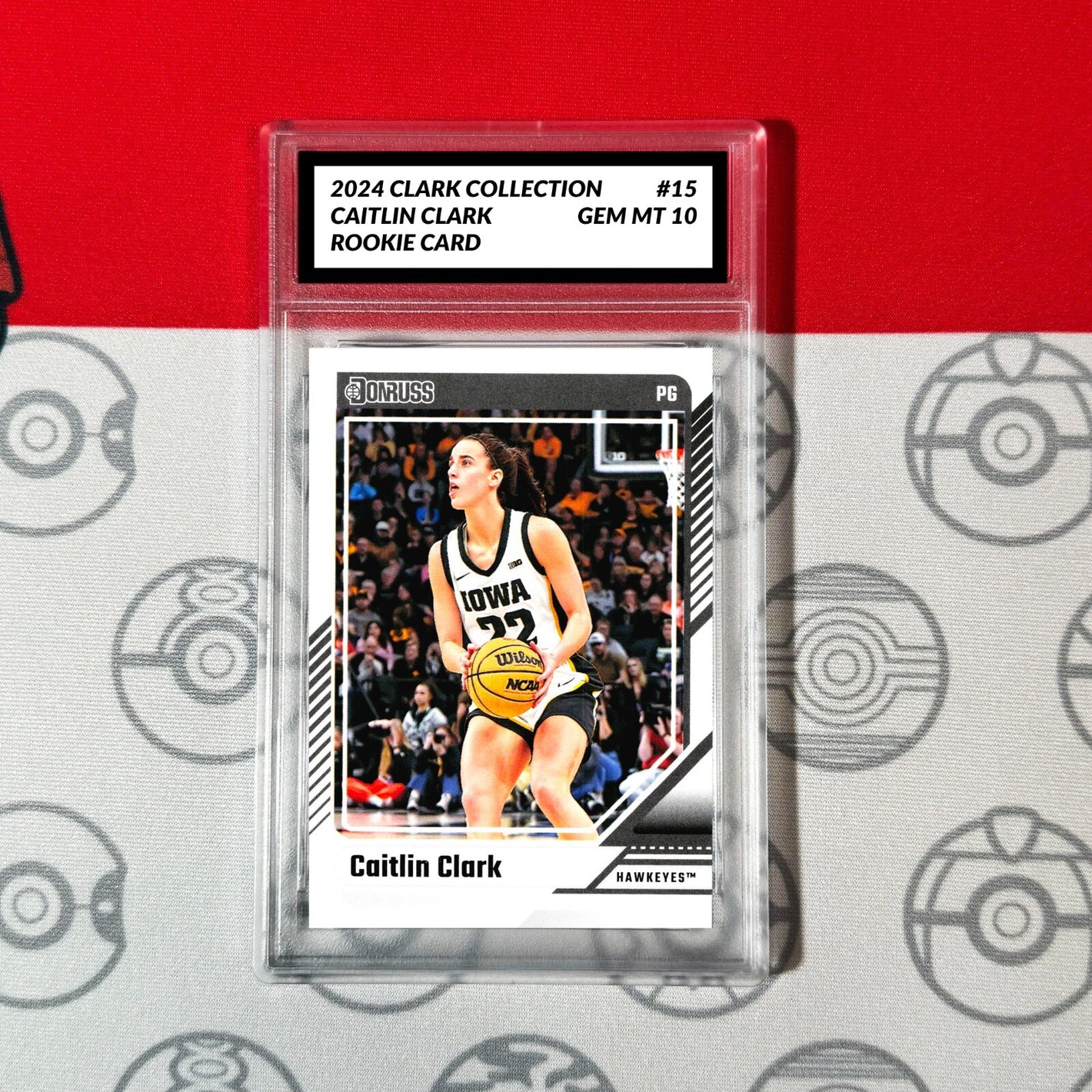 Graded 10 Caitlin Clark Rookie Card RC 2024 Panini Donruss Clark Collection #15 Basketball
