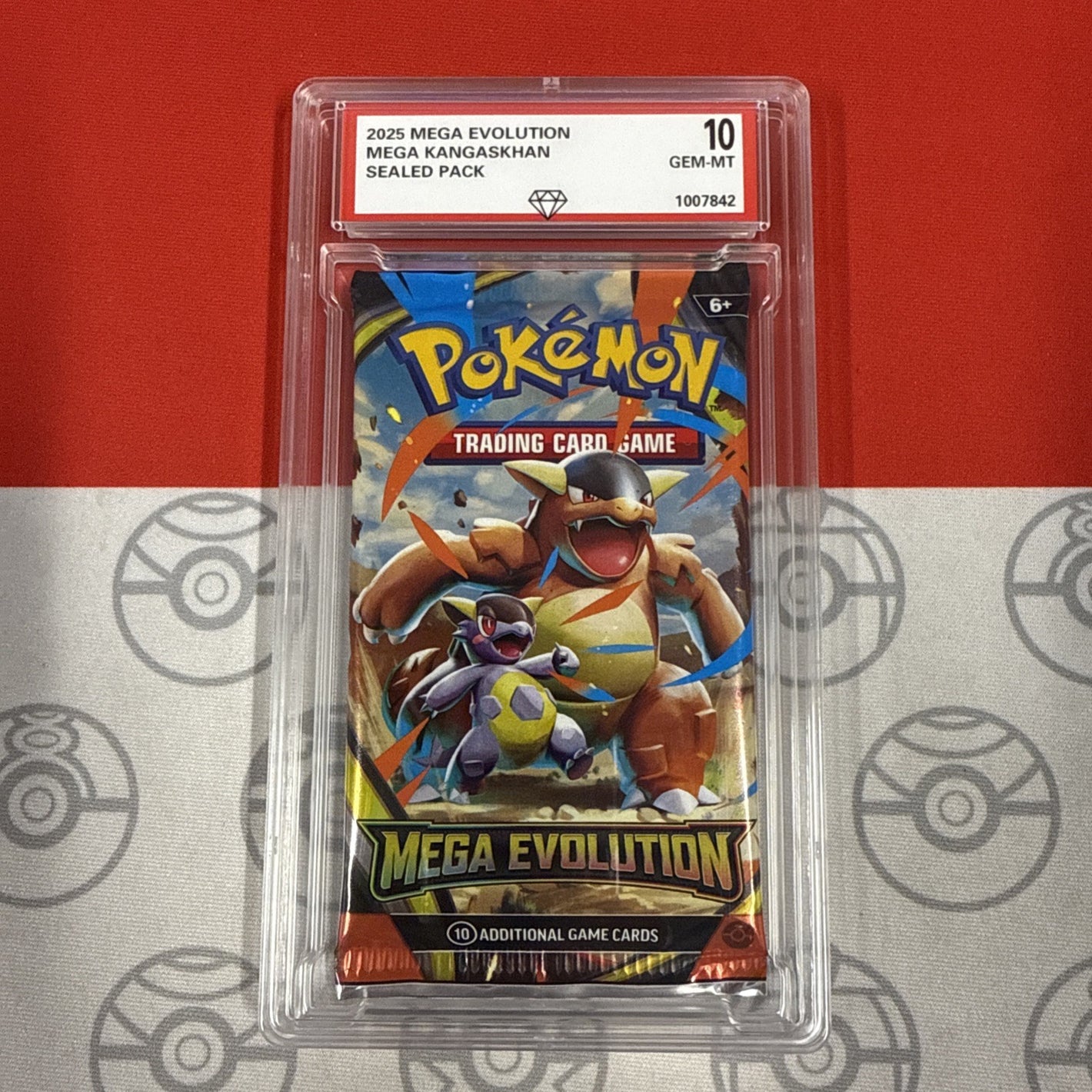 Graded 10 2025 Mega Evolution Kangaskan Art Sealed Pokemon Booster Cards Pack