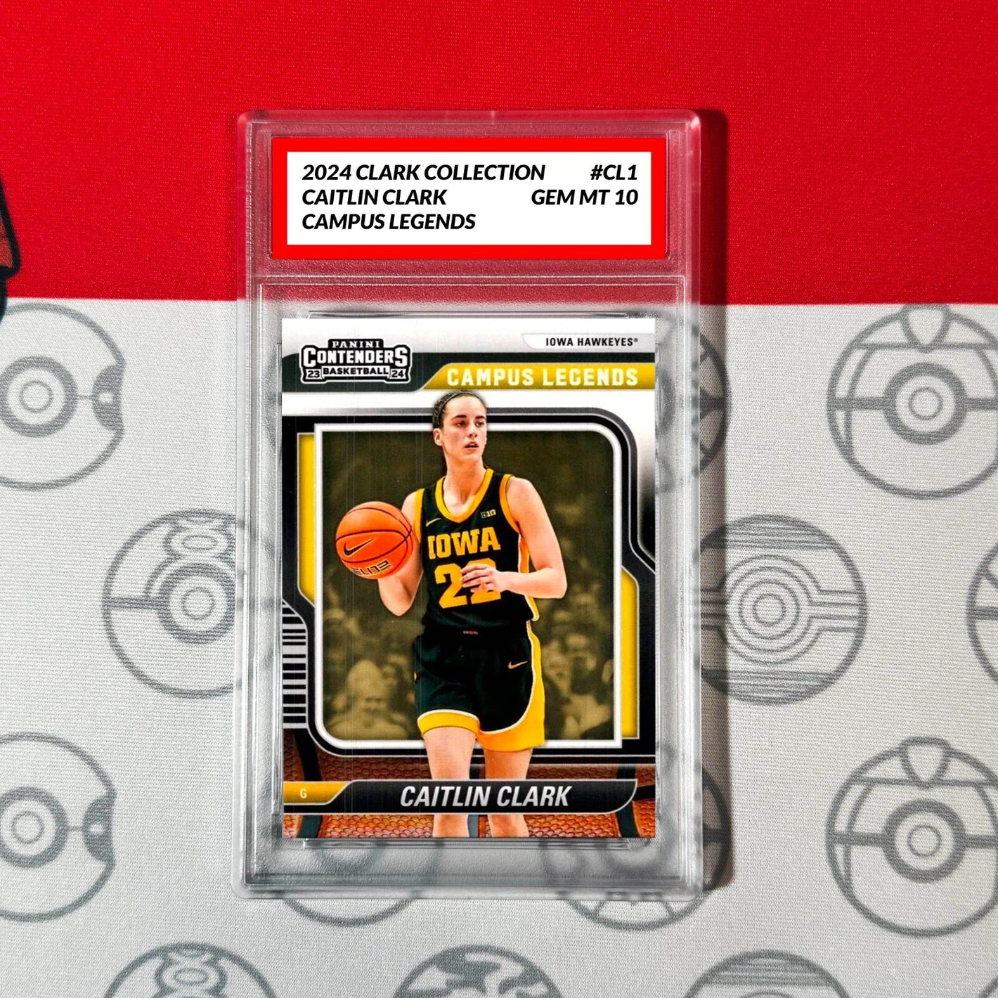 Graded 10 2024 Caitlin Clark Collection #CL1 Contenders Campus Legends Basketball
