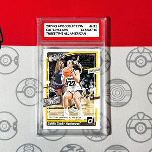 Graded 10 Caitlin Clark Rookie Card RC 2024 Panini Donruss Collection #H12 Basketball