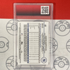 Graded 10 Jasson Dominguez #60 2024 All Star Game ASG Refractor Rookie RC Baseball