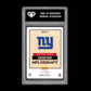 Graded 10 Jaxson Dart RC Rookie 2025 Panini Instant NFL Draft #15 NY Giants Football