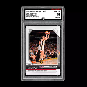 Caitlin Clark Graded 10 #103 2024 Panini Instant WNBA RC Rookie Indiana Fever Basketball
