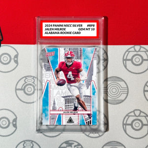 Graded 10 Jalen Milroe RC #RP8 Alabama 2024 Panini National Silver Pack Rookie MultiSport