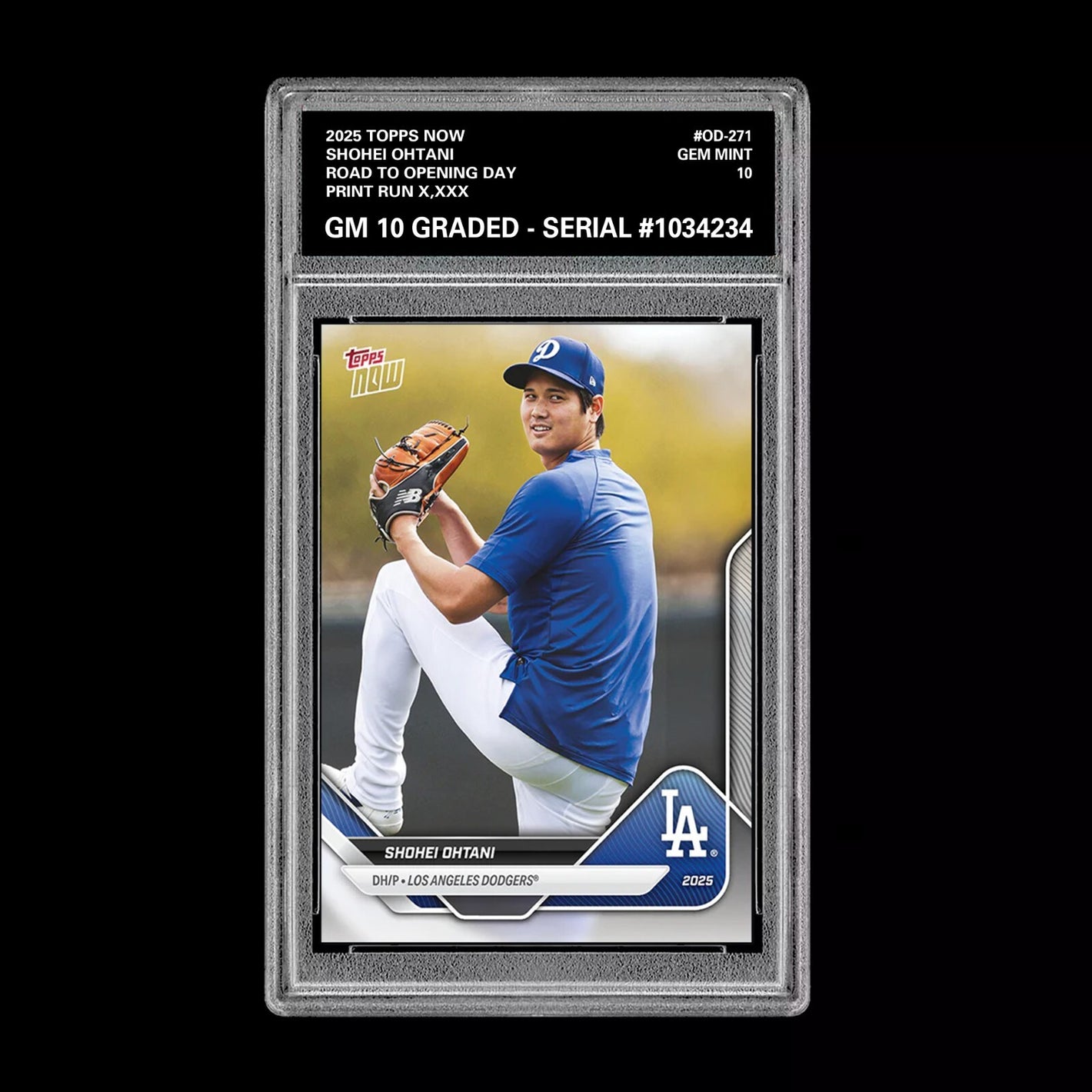 Graded 10 Shohei Ohtani 2025 Topps Now Road to Opening Day #OD-271  Baseball