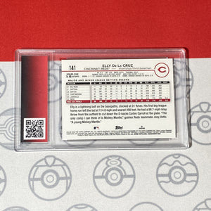 Graded 10 Elly De La Cruz Rookie Card 2024 MLB TOPPS SERIES 1 141 Reds RC Baseball