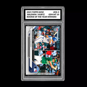 Graded 10 DRAKE BALDWIN /NICK KURTZ  ROY 2025 Topps Now #OS-2 Rookie RC Baseball
