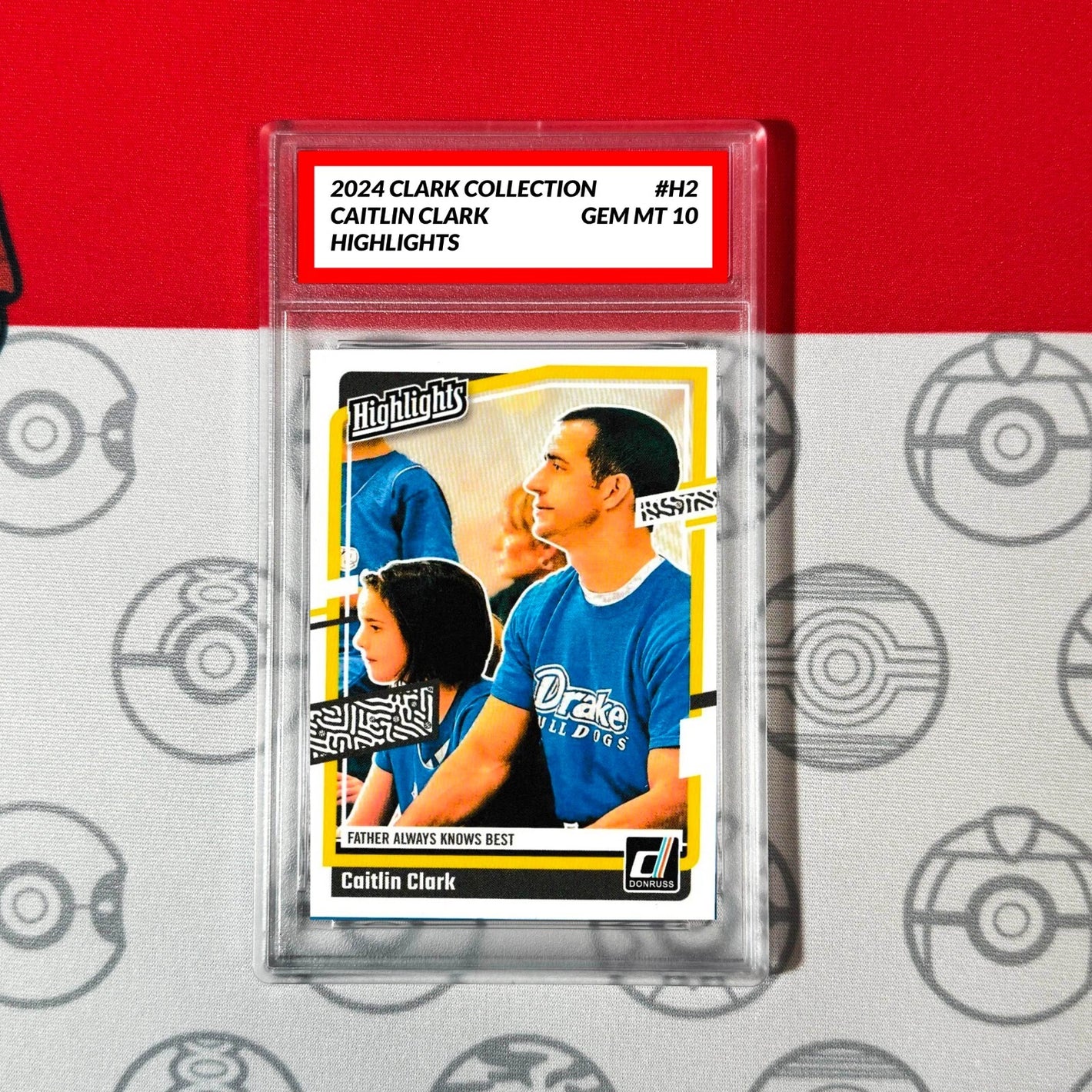 Graded 10 2024 Panini Caitlin Clark Collection Donruss Highlights H2 RC ROOKIE Basketball