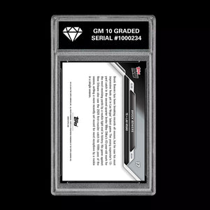 Graded 10 Brock Bowers RC #17 2024 Topps Now Rookie TE Receiving Record Football