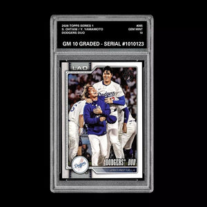 Graded 10 Shohei Ohtani / Yoshinobu Yamamoto 2026  Topps Series 1 Dodgers Baseball