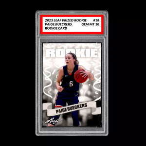 Graded 10 Paige Bueckers #18 2023 Leaf Prized Rookie Card RC UConn Huskies Basketball