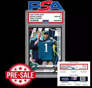PSA 10 Makai Lemon RC Rookie 2026 Topps Now Eagles- Presale Football