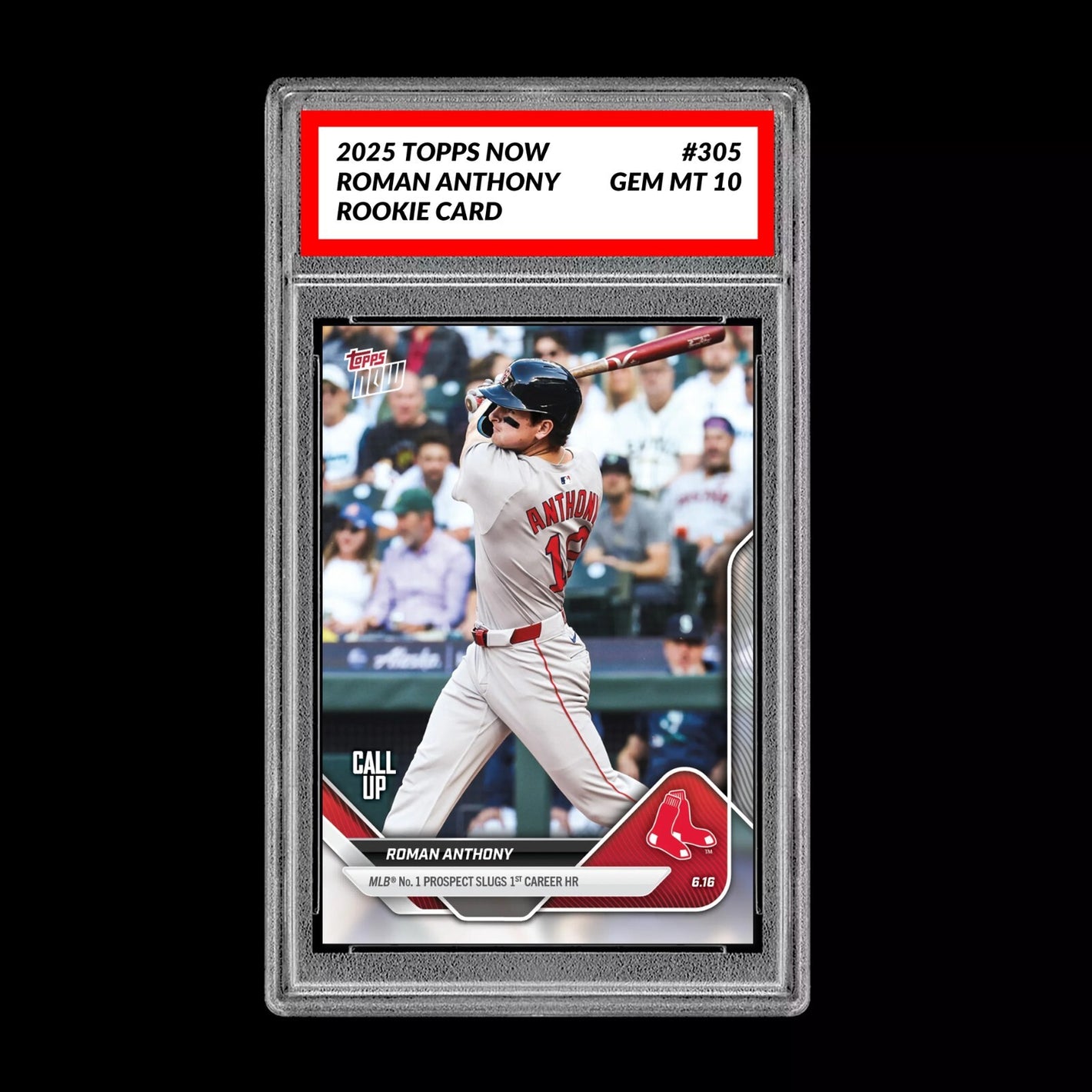 Graded 10 Roman Anthony Call-Up Red Sox RC Rookie 2025 Topps NOW 305  Baseball