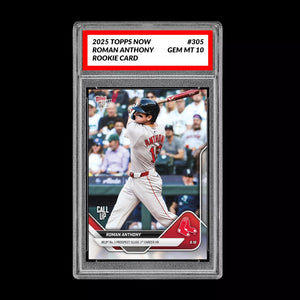 Graded 10 Roman Anthony Call-Up Red Sox RC Rookie 2025 Topps NOW 305  Baseball