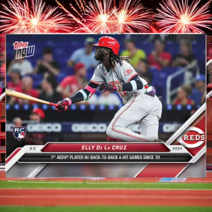 Graded 10 Elly De La Cruz #520 RC Rookie 2024 MLB TOPPS NOW Card Cincinnati Reds Baseball,Football