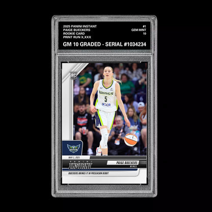 Graded 10 Paige Bueckers #1 2025-26 Panini Instant RC Rookie Card  Basketball