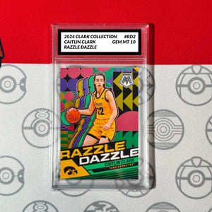 Graded 10 Caitlin Clark Mosaic Razzle Dazzle RC #RD2 2024 Panini CC Collection Basketball