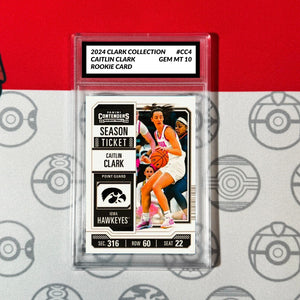 Graded 10 Caitlin Clark #CC4 2024 Panini Collection WNBA 1st Donruss Rookie Card Basketball