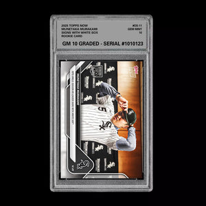 Graded 10 Munetaka Murakami 2025 MLB Topps NOW Card OS-11 RC Rookie Presale Baseball