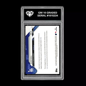 Graded 10 BLAKE SNELL #WS-4 2025 Topps Now World Series Champions Dodgers Baseball