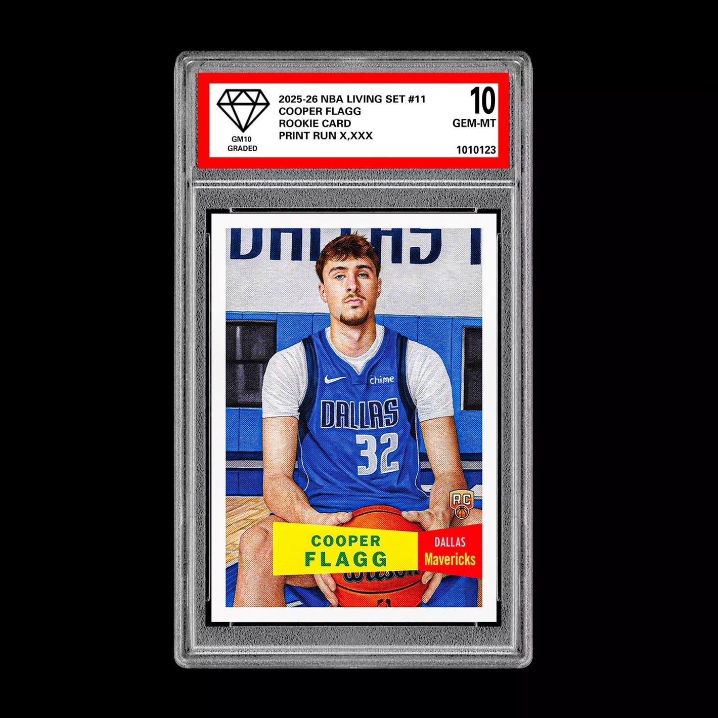 Graded 10 Cooper Flagg 2025-26 Living Set Rookie Card RC Dallas Maverick PRESALE Basketball