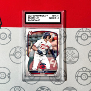 Graded 10 BROOKS LEE 2023 Bowman Paper Prospect #BP-75 TWINS RC ROOKIE Baseball