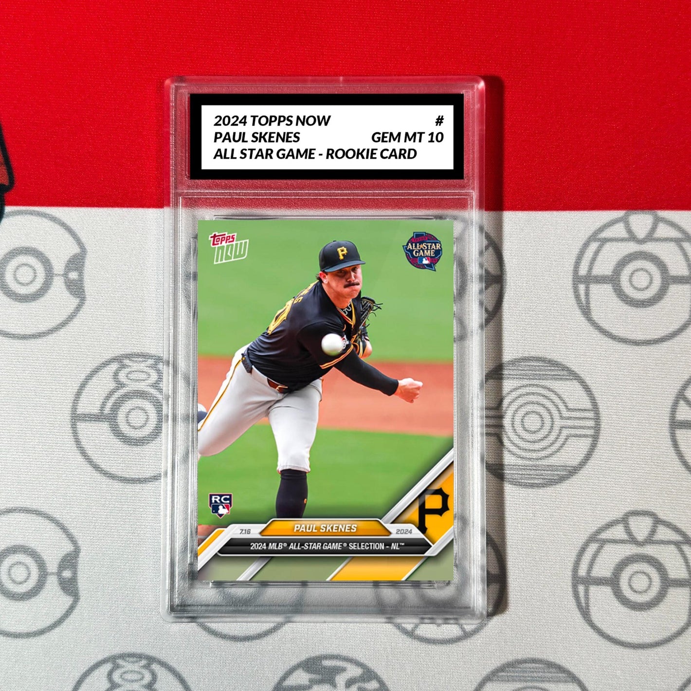 Graded 10 2024 Topps Now Paul Skenes RC All Star RC Rookie Card Pirates Baseball