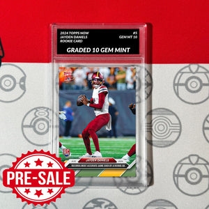 Graded 10 Jayden Daniels #5 RC ROOKIE - 2024 TOPPS NOW Football Card Baseball,Football