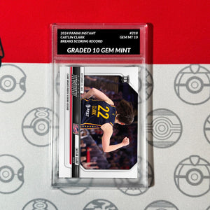 Graded 10 CAITLIN CLARK RC ROOKIE Card 2024 Panini Instant #218 Indiana Basketball