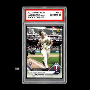 Graded 10 Luke Keaschall RC Rookie Cup 2025 Topps Now #RC3 TWINS Baseball
