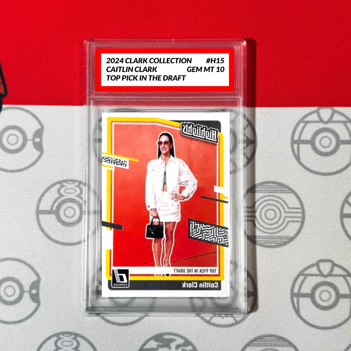 Graded 10 Caitlin Clark Rookie Card RC 2024 Panini Donruss Collection #H15 Basketball