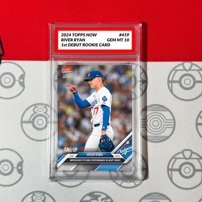 Graded 10 River Ryan - 2024 MLB TOPPS NOW Card 459 Debut RC Rookie Card Baseball,Football