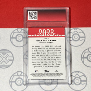 Graded 10 Elly De La Cruz Rookie Card 2024 MLB TOPPS SERIES 1 23GH-25 Reds RC Baseball