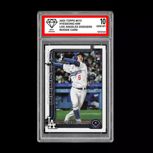 Graded 10 Hyeseong Kim Rookie Card #573 2025 Topps Series 2 Los Angeles Dodgers Baseball