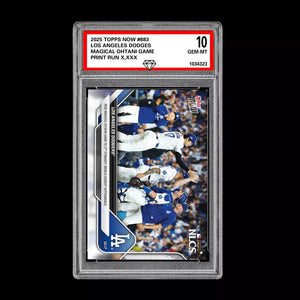 Graded 10 2025 Topps Now Shohei Ohtani Dodgers World Series 10/17 #883 Presale Baseball