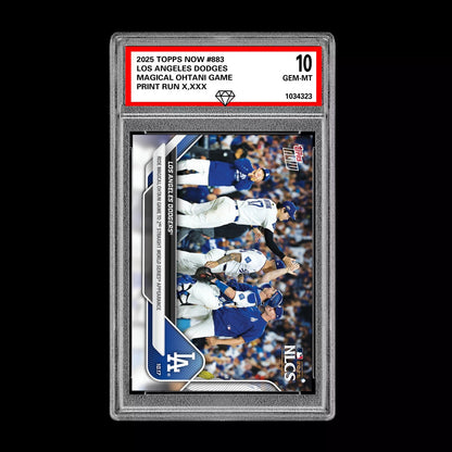 Graded 10 2025 Topps Now Shohei Ohtani Dodgers World Series 10/17 #883 Presale Baseball