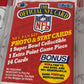 Graded 10 1989 NFL Pro Set Sealed Wax Pack Series 1 Unopened Authentic Football Football